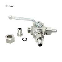 Vanne à boisseau sphérique 3 voies haute pression en acier inoxydable Klion, type L/T, manuelle, hydraulique, filetage mâle/femelle à souder, pour huile et gaz, OEM ISO9001
