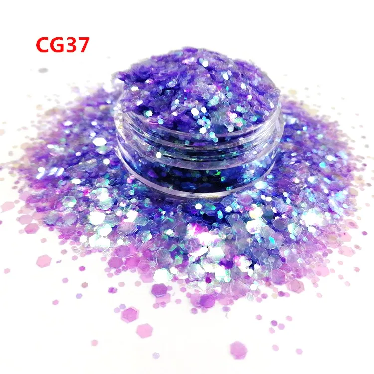 200 Kleuren Glitter Poeder, Groothandel Bulk Chunky Holografische Glitter Pigment Voor Diy Nail Art Cosmetische/