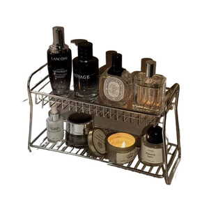 ชั้นวางของในห้องน้ำติดผนังสแตนเลสแบบทันสมัย ตะกร้าเก็บอุปกรณ์อาบน้ำกันน้ำสำหรับใช้ในบ้าน - Product Image 5