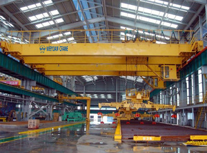 QD Type <strong>Heavy</strong> Duty 20 Ton Electromagnetic Overhead <strong>Bridge</strong> <strong>Crane</strong> for Lifting Rebar - Product Image 5
