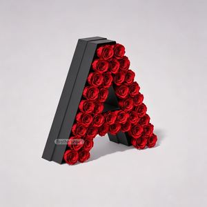 Boîte en forme de lettre biodégradable faite à la main FX, design personnalisé, boîte cadeau rigide de forme irrégulière pour fleurs - Product Image 4