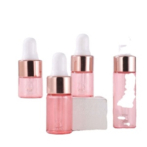 Empty 1ml <b>2ml</b> 3ml 5ml Cosmetic <b>Sample</b> Vial Clear Mini Glass Dropper <b>Bottle</b> Essential Oil Serum <b>Bottle</b> with Gold White Pipette - Product Image 3