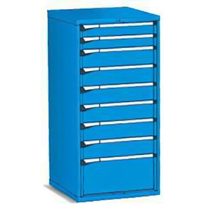 Fami Master Key Comfort <b>Drawer</b> Cabinet 9 <b>Drawers</b> 714x726x1500 Mm Grayish White Ral9002 <b>Tool</b> Storage - Product Image 2