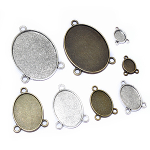 5-40 pièces <span class=keywords><strong>3</strong></span> boucles ovales Prndant Cabochons Base vierge réglage collier à faire soi-même Bracelet fabrication de bijoux accessoires résultats - Product Image 4