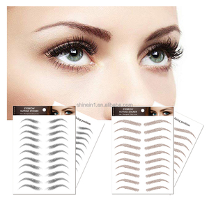 Pegatinas de tatuaje de cejas para mujer, maquillaje 4D <span class=keywords><strong>3D</strong></span> similar al pelo, transferencia temporal, gran oferta - Product Image 1