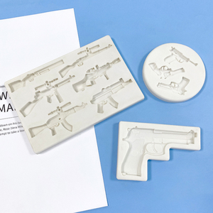 Pistolet de Simulation 3d <span class=keywords><strong>en</strong></span> Silicone, pistolet Sniper, <span class=keywords><strong>chocolat</strong></span>, bonbons décoratifs, moule de Fondant pour bricolage, outils à faire soi-même - Product Image 3