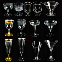 Bedrijf Verkoopt Bekers Mousse Pudding Bekers Dessert Kleine Wijnbeker Met Hard Plastic Wegwerp Transparant Voor Champagne Cocktail