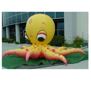 OEM design 5m lifelike giant inflatable sea octopus models for outdoor advertising