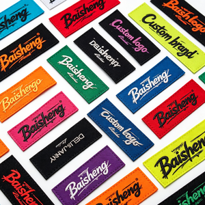 Etiquetas Tejidas Bordadas e Impresas con Logotipo Personalizado, Estilo Vintage y <span class=keywords><strong>Graffiti</strong></span>, para Ropa, Bolsas y Gorras, Venta al Por Mayor OEM - Product Image 2