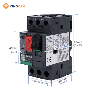 Đen Loại 1-1.6a 3P ac380v nhiệt từ mpcb bảo vệ động cơ ngắt mạch GV2-ME trường hợp đúc bộ phận ngắt mạch - Product Image 4