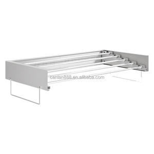 Un tendedero de ropa metálico para exteriores, popular y superventas, ajustable y plegable, montado en la pared, equipado con ganchos. - Product Image 3