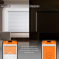 Persianas Verticales Eléctricas con Control por Google Alexa, Tipo Blackout, Doble Capa de Tela Impermeable, Automáticas, para Hotel