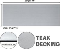 Tapis de pont en EVA pour bateaux, revêtement de sol marin avec service de découpe, options personnalisées, dureté Shore 55-60