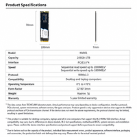 قرص صلب داخلي E9 جديد M.2 NVMe PCIe 3.0 بغلاف بلاستيكي، سعة 128 جيجابايت إلى 2 تيرابايت، عالي السرعة لتركيب نظام الكمبيوتر وترقية نظام التشغيل