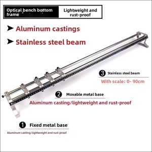 Equipo Experimental de Imagenología con Lentes Convexas y Cóncavas, Banco Óptico Eléctrico de Aluminio Fundido para <span class=keywords><strong>Física</strong></span> de Secundaria - Product Image 4