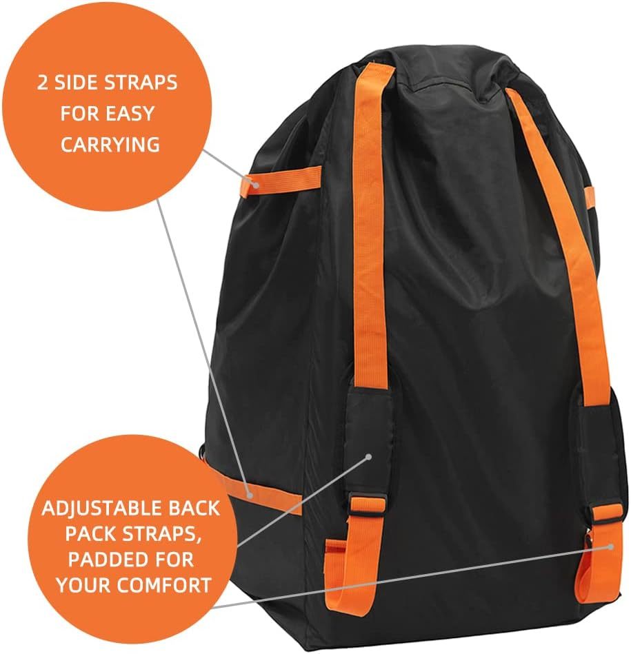 Sac De Transport Pour Poussette BIGCOON Extra Large - Nylon 600D Imperméable - Pour Voyage En Avion