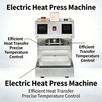 Presse à chaud électrique entièrement automatique à double chauffage supérieur et inférieur, 10 tonnes de haute pression, pas de compresseur d'air requis
