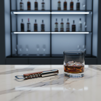 Ouvre-bouteille multifonctionnel créatif pliable en acier inoxydable et bois avec tire-bouchon et couteau à bière 12 cm