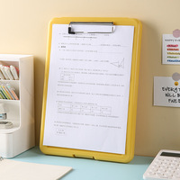Boîte de rangement portable écologique Rsvra LK-GJY-936 compatible A4, organiseur d'archives en plastique avec presse-papiers