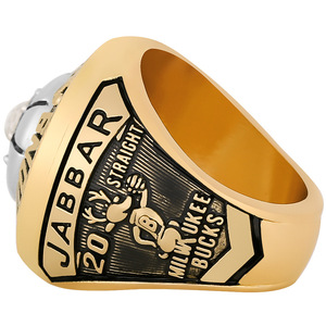 Bague de championnat des <span class=keywords><strong>Milwaukee</strong></span> <span class=keywords><strong>Bucks</strong></span> 1971, bague de joueur JABBAR, bague pour homme, bague personnalisée pour champions - Product Image 3