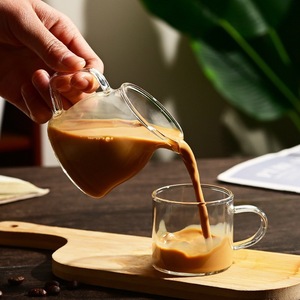 Bestseller Mini-Rindfleisch-Westernfood-Sauce Kaffee-Milch-Kessel Minimalistisches Kaffee- & Teeset Borosilikatglas-Tasse - Product Image 3