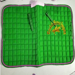 Couverture de selle d'équitation, tapis de selle équine, couverture de couleurs vertes, produits équestres, nouveau Design, vente en gros, personnalisé - Product Image 4