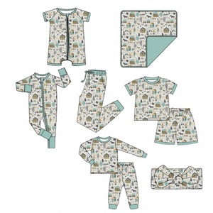 Combinaison bébé unisexe à manches longues en bambou, respirante, antibactérienne, écologique, avec fermeture YKK bidirectionnelle, impression personnalisée, vente en gros pour nouveau-nés - Product Image 3