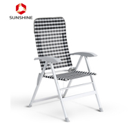 Chaise de Camping pliable en aluminium, 7 Positions réglables, chaise de caravane de luxe personnalisée
