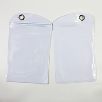 Sacs en PVC refermables à fermeture éclair, imprimés avec logo personnalisé, recyclables, résistants à l'humidité, pour bijoux, bagues, boucles d'oreilles, petits emballages