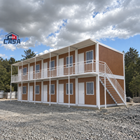 Maison préfabriquée modulaire en acier de 20 pieds avec 6 chambres, design détachable pour location résidentielle, type conteneur