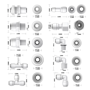 Cấp thực phẩm nhanh chóng kết nối với ống bóng van nước phù hợp 4042 4044 4060 6040 6044 cho <span class=keywords><strong>RO</strong></span> thẩm thấu ngược lọc nước - Product Image 6