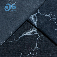 Expédition immédiate, directement de l'usine : Tissu denim jacquard noir effet déchiré pour vêtements streetwear punk pour garçons et filles, vestes