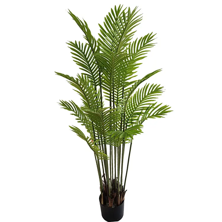 Plantes artificielles artificielles d'intérieur, vente en gros de 120Cm 4 pieds, Faux palmier vert en soie, vente en gros