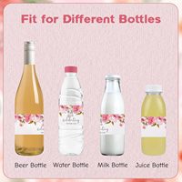 Étiquettes personnalisées pour bouteilles d'eau, économiques, imperméables, impression d'étiquettes thermiques, autocollants colorés avec logo personnalisé
