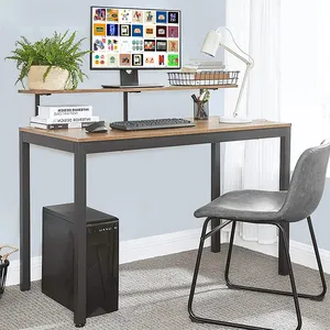 批发木质电脑转角桌家用书房商用家具制造商木质电脑桌带插座抽屉