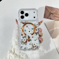 Étui de téléphone portable incassable de haute qualité 3 en 1 avec impression de fleurs et de papillons pour SPARK 50 4G