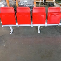 Chaise Pliante en Plastique Creuse sur Pied avec Accoudoirs pour Sports et Divertissement