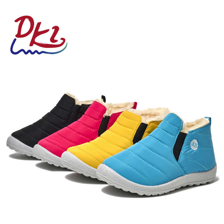 Wholesale Custom Light Ankle Boots Children Winter Boots Warm