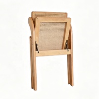 Chaises pliantes modernes confortables et abordables pour fabricants, chaises de salle à manger en rotin et bois, chaises de mariage et d'hôtel, design empilable