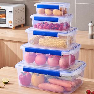 Conteneur de stockage pour réfrigérateur de qualité alimentaire OEM avec fermeture, boîte de rangement en plastique transparente extra profonde et extra épaisse, scellée - Product Image 1