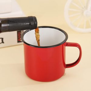 <span class=keywords><strong>Tasse</strong></span> en Émail Métallique Rouleau de Bord Rouge 8cm 350ml 12oz Personnalisable avec Logo pour Camping, Café, Vente en Gros - Product Image 6