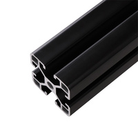 Profilé d'extrusion en aluminium noir et argent Hante 4040, cadre industriel en aluminium 40x40 pour établi et ligne d'assemblage, certifié CE