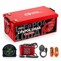 Batterie LiFePO4 à semi-conducteurs XIONGRUIHENG 36V105Ah pour voiturettes de golf avec coupure basse température, 6000 cycles, support 24/7