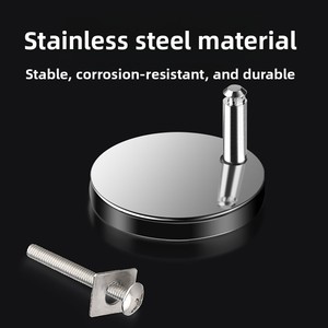 Clip de fixation pour siège de toilette en acier inoxydable et ABS, antidérapant, résistant <span class=keywords><strong>à</strong></span> la rouille, vis de montage pour couvercle de toilette domestique - Product Image 2
