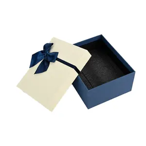 Hochwertige Verpackung Pappkarton Zweiteiliges Design Geschenk verpackung Geschenk box mit Bogen knoten