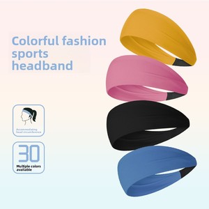 Nueva Diadema Deportiva <span class=keywords><strong>de</strong></span> Yoga Ancha, Transpirable y <span class=keywords><strong>de</strong></span> Alta Elasticidad para Verano, Tejido <span class=keywords><strong>de</strong></span> Nailon que Absorbe la Humedad y el Sudor - Product Image 2