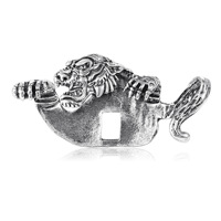 Broches vintage plaquées or en forme de tigre pour hommes, badges animaux en alliage, épingles de revers pour costumes et manteaux, bijoux fantaisie, vente en gros