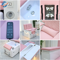 Canapé de massage électrique professionnel pour pédicure, manucure et extension de cils NailsTech Chaise de table de bureau manucure
