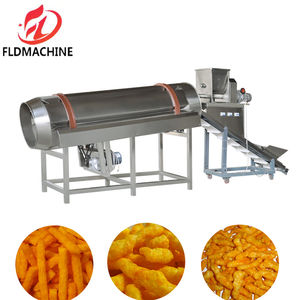 Machines pour la production de snacks <span class=keywords><strong>Cheetos</strong></span> Kurkure Nik Naks, four à cuire automatique en acier inoxydable, mélangeur, friteuse, moulin à riz, farine, 100-130 kg/h - Product Image 5