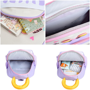 Tùy Chỉnh Mới <span class=keywords><strong>Mini</strong></span> Mochila Cổ Điển Thời Trang Quốc Gia Schoolbag Trọng Lượng Nhẹ Không Thấm Nước Kẹo Màu Oxford Đơn Giản Dễ Thương Bee Mô Hình - Product Image 2